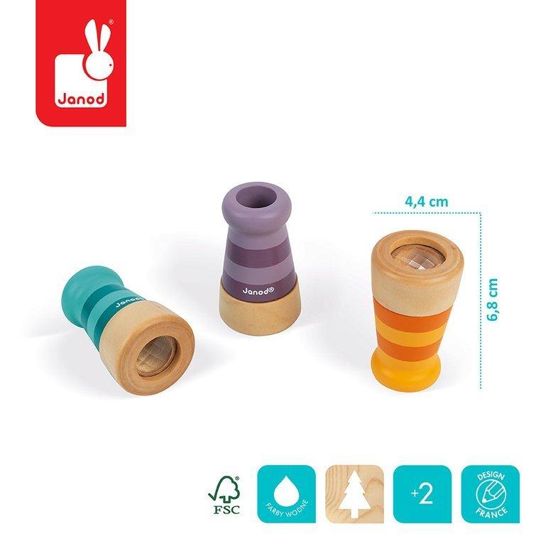 Janod: drewniany mini kalejdoskop Pocket - Noski Noski