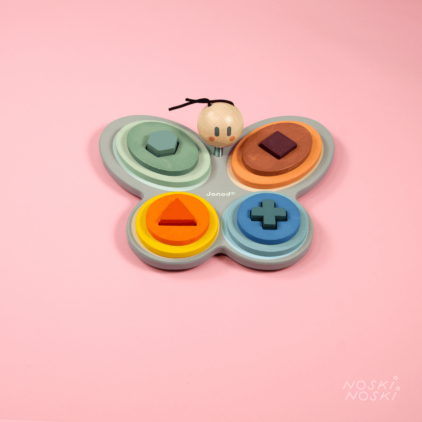 Janod: drewniany sorter motyl Sweet Cocoon - Noski Noski