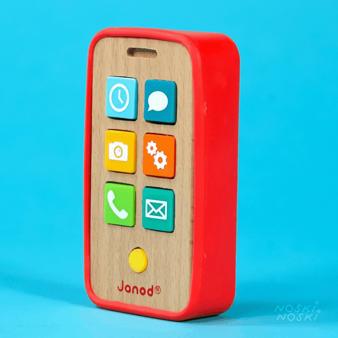 Janod: drewniany telefon z dźwiękami - Noski Noski