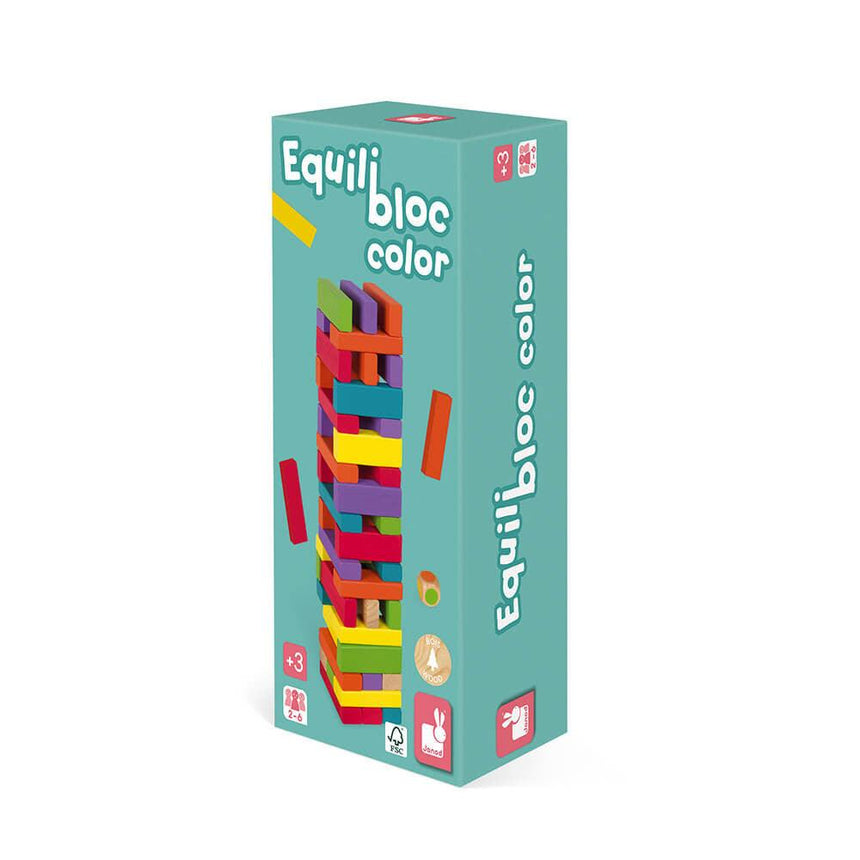 Janod: gra zręcznościowa z kolorami Equilibloc - Noski Noski