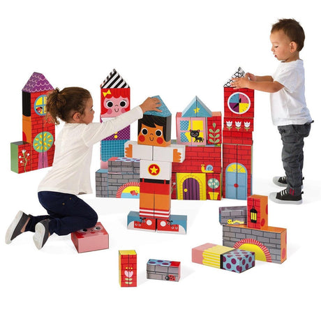 Janod: klocki domki i postacie 35 Giant Blocks - Noski Noski