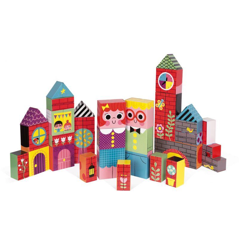 Janod: klocki domki i postacie 35 Giant Blocks - Noski Noski