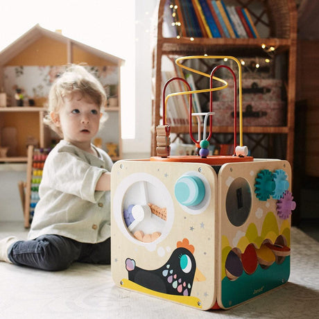 Janod: kostka edukacyjna Multi-Activity Looping Toy - Noski Noski
