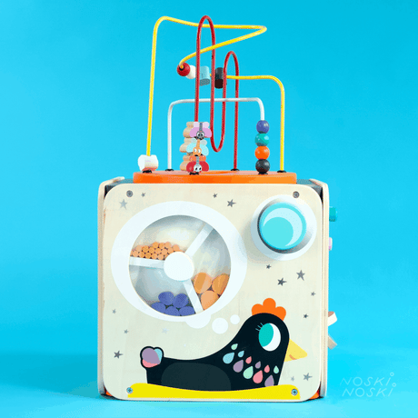 Janod: kostka edukacyjna Multi-Activity Looping Toy - Noski Noski