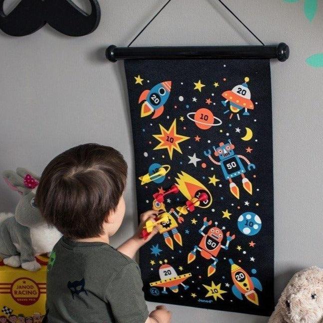 Janod: magnetyczna gra zręcznościowa rzutki Roboty - Noski Noski