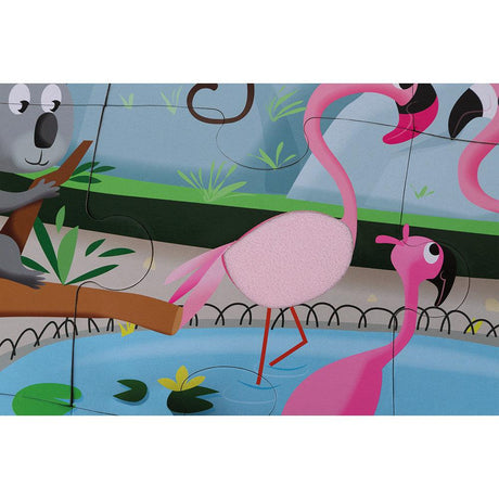 Janod: puzzle sensoryczne Wycieczka do Zoo 20 el. - Noski Noski