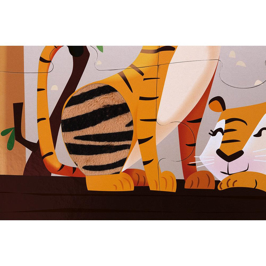 Janod: puzzle sensoryczne Wycieczka do Zoo 20 el. - Noski Noski