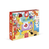 Janod: puzzle sensoryczne Zwierzęta Domowe 20 el. - Noski Noski