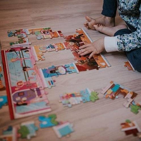 Janod: puzzle w walizce Akademia Tańca 100 el. - Noski Noski
