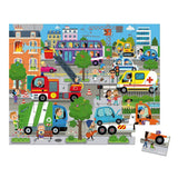 Janod: puzzle w walizce Miasto 36 el. - Noski Noski