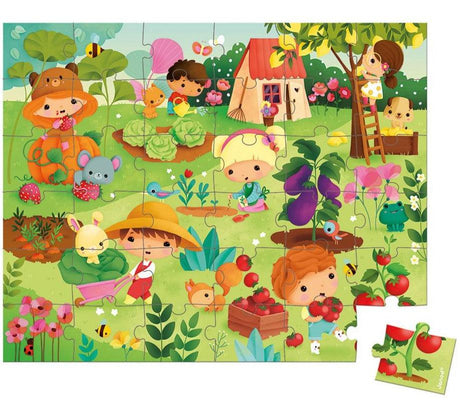 Janod: puzzle w walizce Ogród 36 el. - Noski Noski