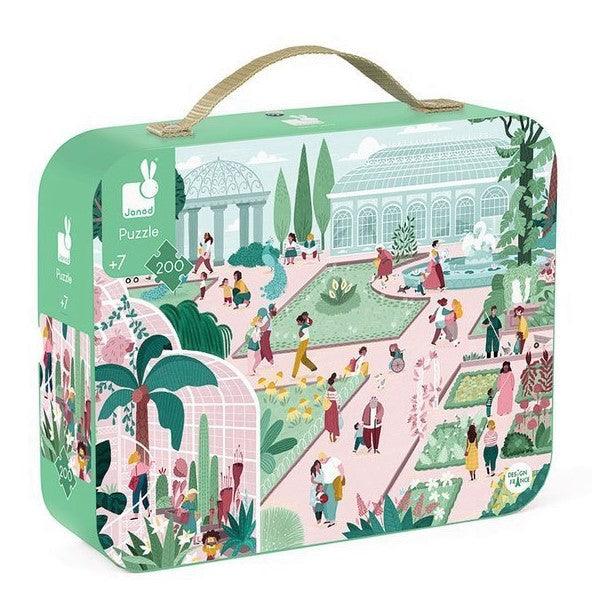 Janod: puzzle w walizce Ogród Botaniczny 200 el. - Noski Noski