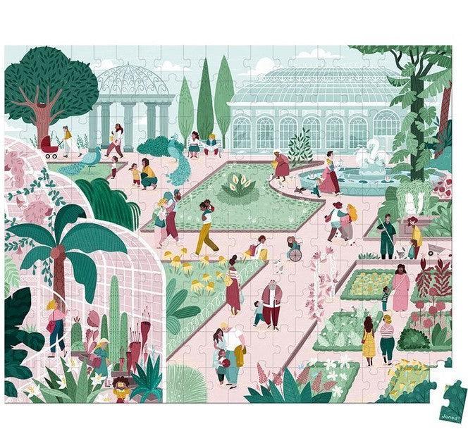 Janod: puzzle w walizce Ogród Botaniczny 200 el. - Noski Noski