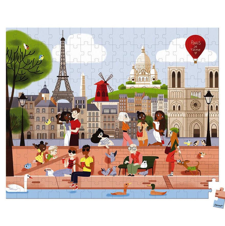 Janod: puzzle w walizce Paryż 200 el. - Noski Noski