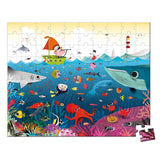 Janod: puzzle w walizce Podwodny Świat 100 el. - Noski Noski
