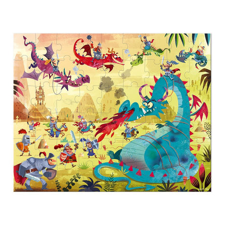 Janod: puzzle w walizce Smoki 54 el. - Noski Noski
