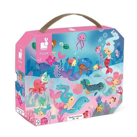 Janod: puzzle w walizce Syreny 24 el. - Noski Noski