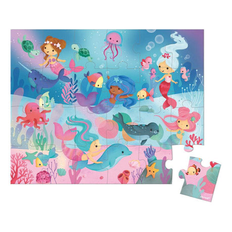 Janod: puzzle w walizce Syreny 24 el. - Noski Noski