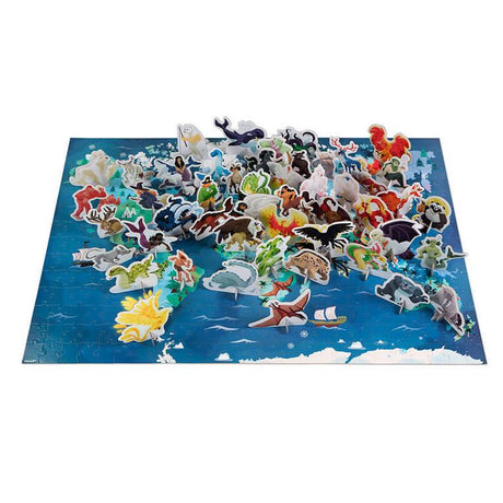 Janod: puzzle z figurkami 3D Legendy i Mity 350 el. - Noski Noski