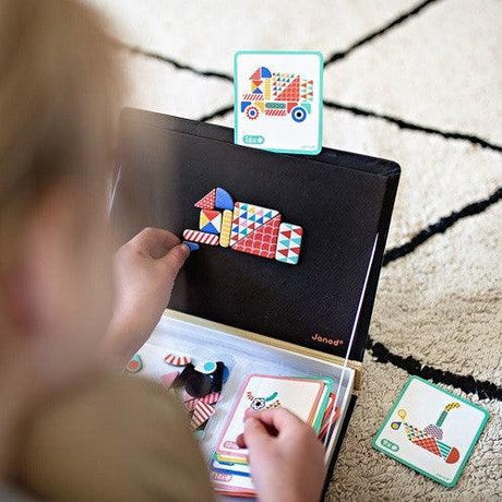 Janod: układanka magnetyczna kształty Moduloform Magnetibook - Noski Noski