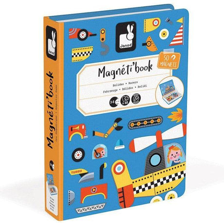 Janod: układanka magnetyczna Pojazdy Magnetibook - Noski Noski