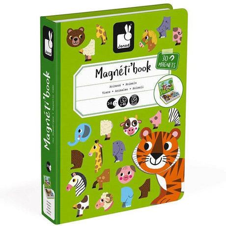Janod: układanka magnetyczna Zwierzęta Magnetibook - Noski Noski