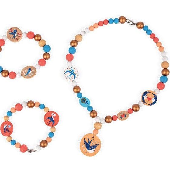 Janod: zestaw do tworzenia biżuterii koraliki 220 Beads - Noski Noski