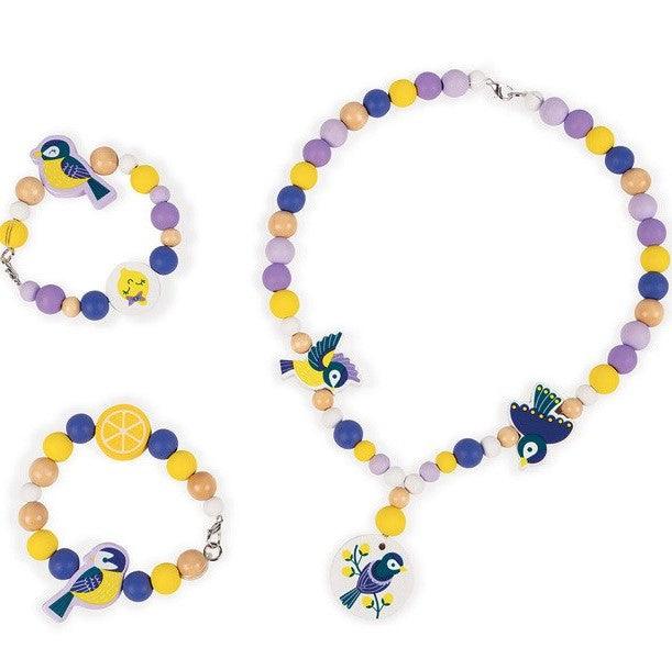 Janod: zestaw do tworzenia biżuterii koraliki 220 Beads - Noski Noski