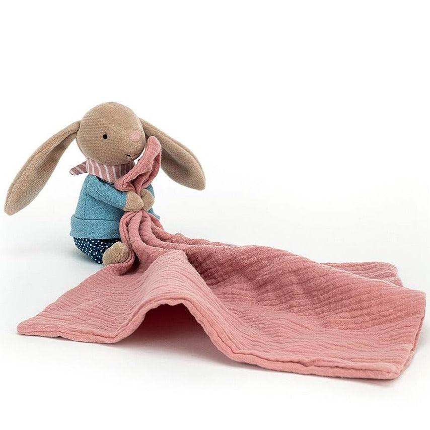 Jellycat: kocyk przytulanka króliczek Little Rambler Bunny Soother - Noski Noski