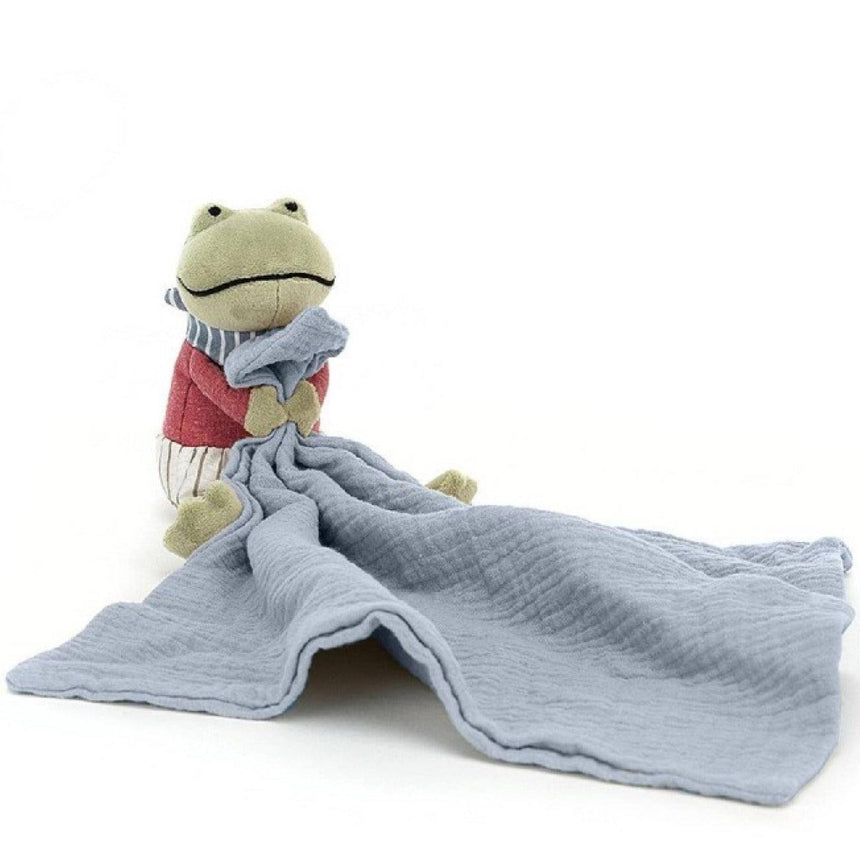 Jellycat: kocyk przytulanka żaba Little Rambler Frog Soother - Noski Noski