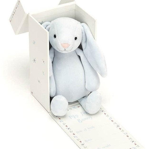 Jellycat: króliczek w pudełku My First Bunny 19 cm - Noski Noski
