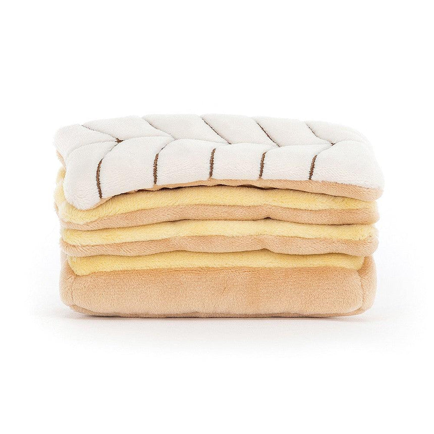 Jellycat: maskotka ciastko karpatka Pretty Patisserie Mille Feuille 6 cm - Noski Noski