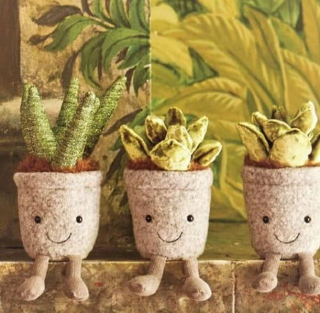 Kaktus zabawka Jellycat Silly Succulent 16 cm – urocza, mięciutka maskotka w doniczce dla miłośników roślin.