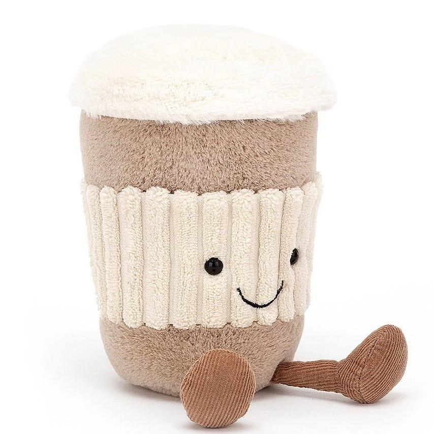 Pluszowa Maskotka Jellycat Amuseable Coffee To Go 15 cm, przytulanka kubek kawy, idealna dla dzieci i rodziców.