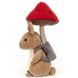 Jellycat: maskotka królik z grzybkiem Fungi Forager Bunny 22 cm - Noski Noski