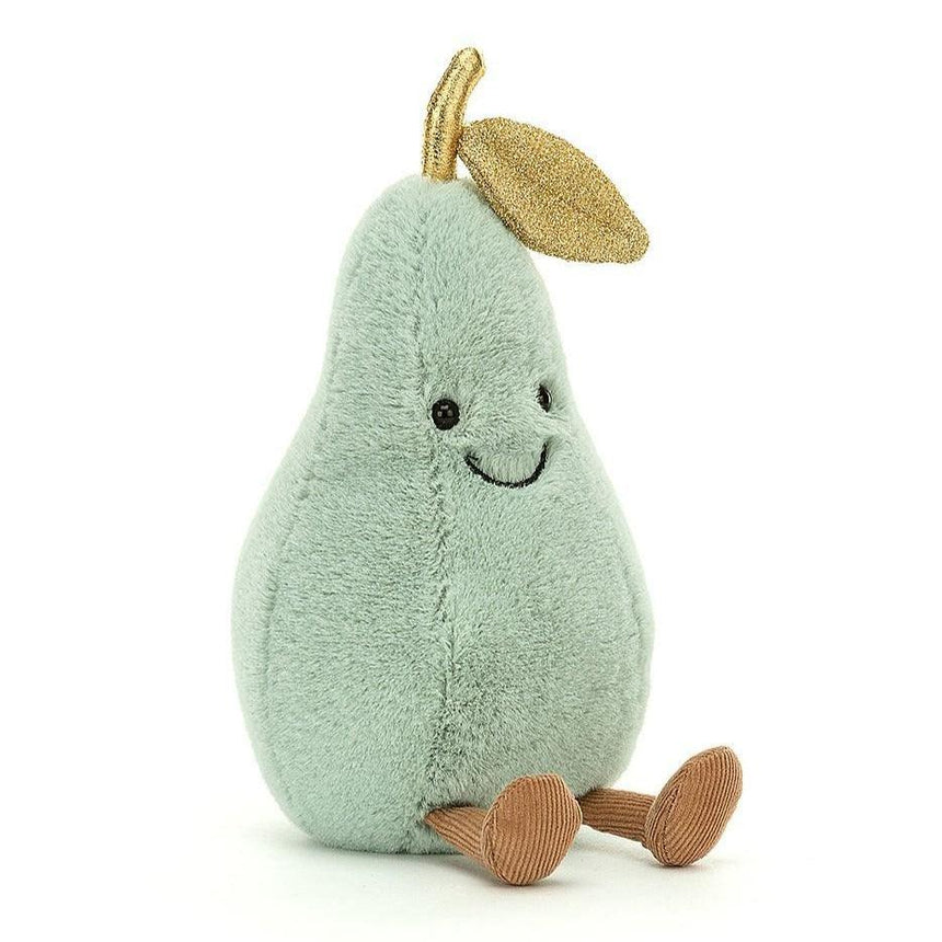 Jellycat: maskotka mała gruszka Amuseable Glisten Pear 18 cm - Noski Noski