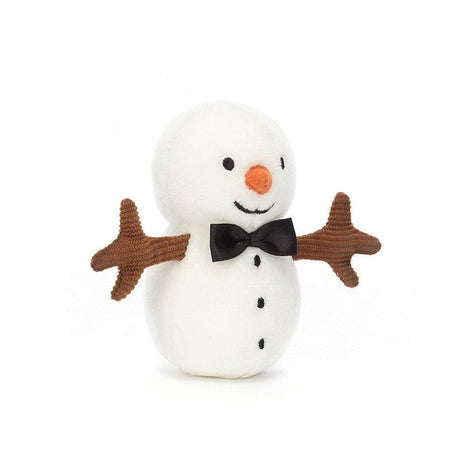 Jellycat: maskotka mały bałwanek Festive Folly Snowman 10 cm - Noski Noski