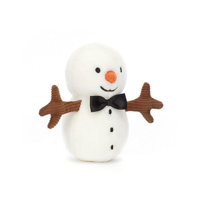 Jellycat: maskotka mały bałwanek Festive Folly Snowman 10 cm - Noski Noski