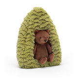 Jellycat: maskotka miś w leśnym domku Forest Fauna Bear 19 cm - Noski Noski
