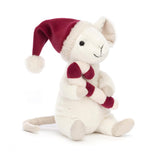 Jellycat: maskotka myszka Merry Mouse Candy Cane 18 cm - Noski Noski