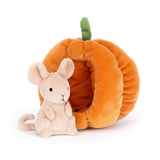 Jellycat: maskotka myszka w dyni Brambling Mouse 18 cm - Noski Noski