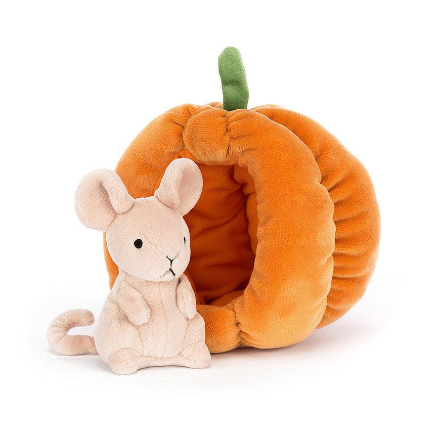Jellycat: maskotka myszka w dyni Brambling Mouse 18 cm - Noski Noski