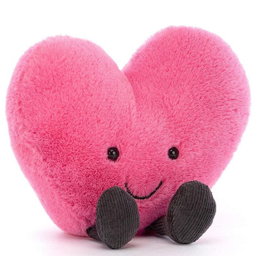 Jellycat: maskotka serce Amuseable Hot Pink Heart 17 cm - Noski Noski