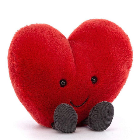 Mięciutki pluszak serduszko Jellycat Amuseable Heart na walentynki, idealny prezent dla ukochanej osoby.
