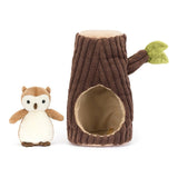 Jellycat: maskotka sowa w leśnym domku Forest Fauna Owl 18 cm - Noski Noski