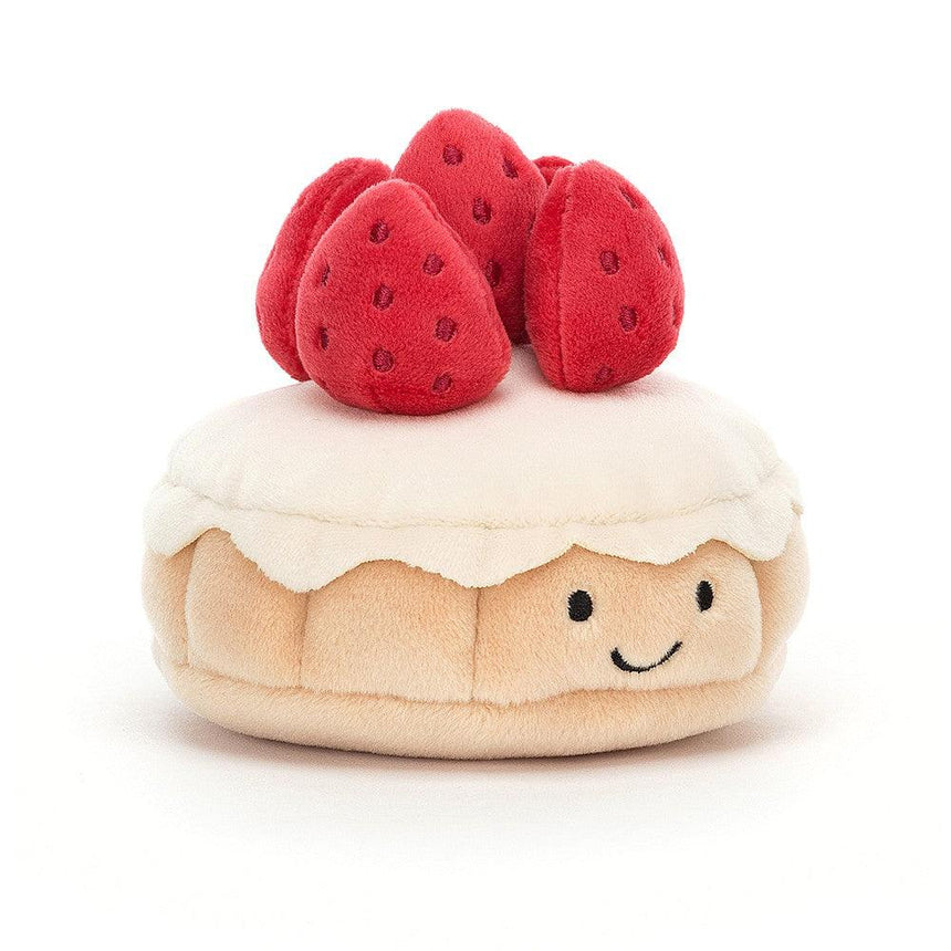 Jellycat: maskotka tarta truskawkowa Pretty Patisserie 7 cm - Noski Noski