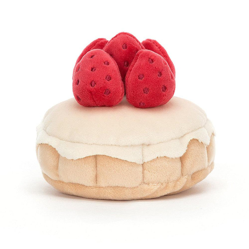 Jellycat: maskotka tarta truskawkowa Pretty Patisserie 7 cm - Noski Noski