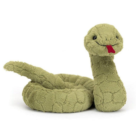 Pluszowy wąż Jellycat Stevie 18 cm - miękka i przytulna maskotka w kształcie węża, idealna dla dzieci do zabawy i snu.