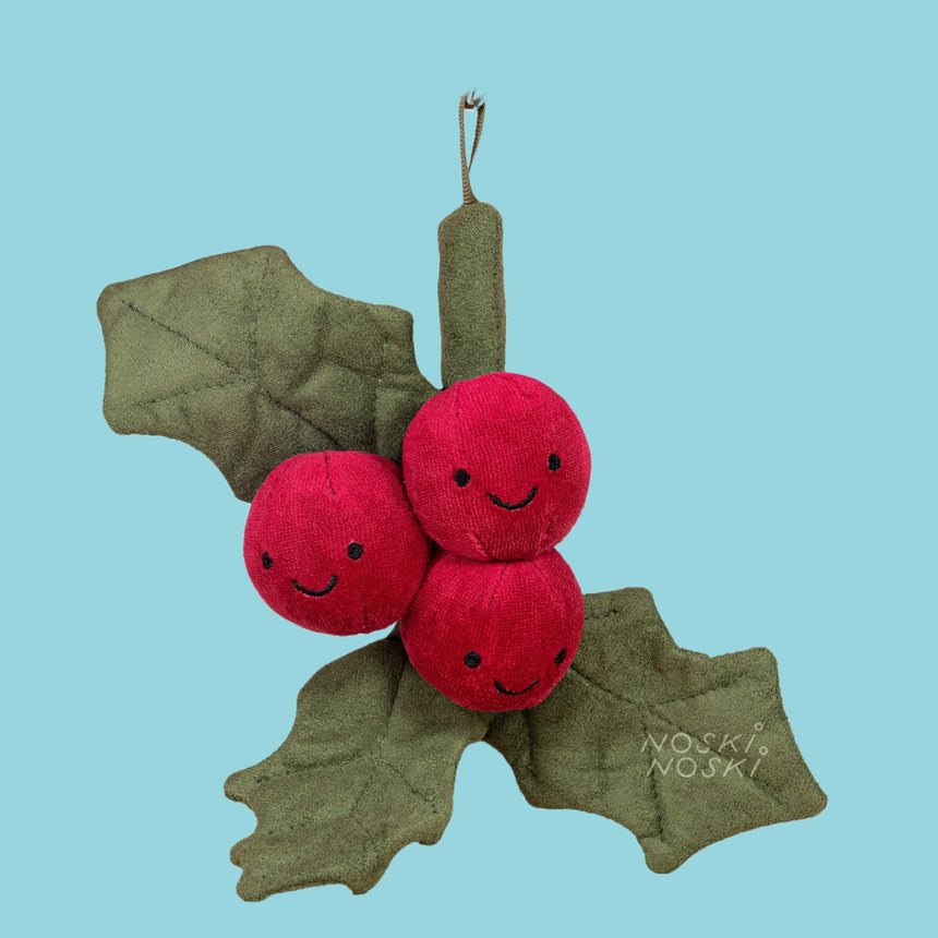 Jellycat: maskotka wesoły ostrokrzew Amuseable Holly 22 cm - Noski Noski