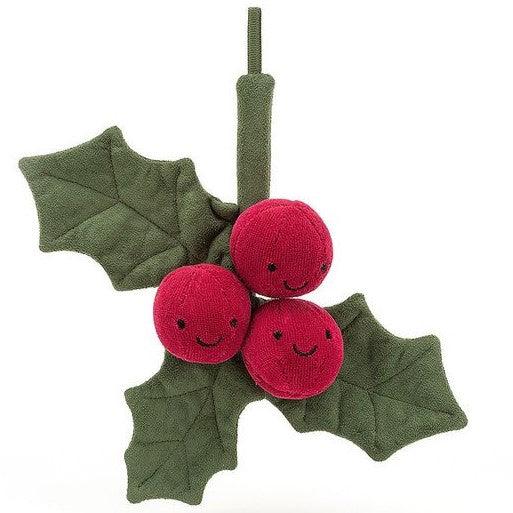 Jellycat: maskotka wesoły ostrokrzew Amuseable Holly 22 cm - Noski Noski